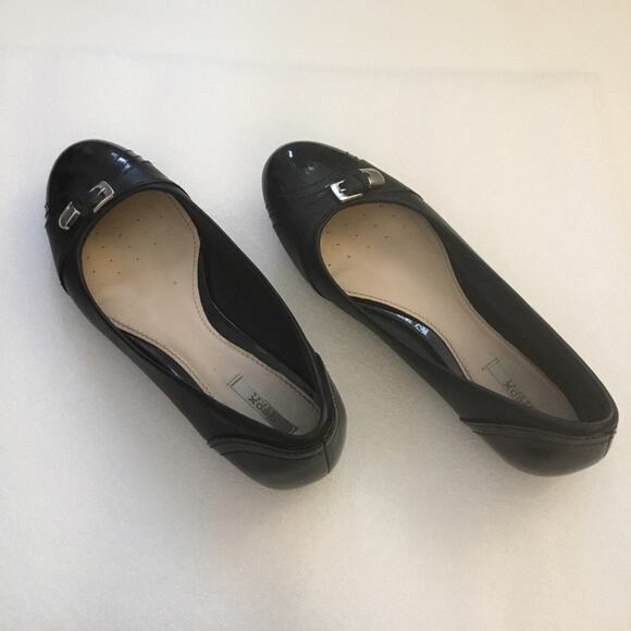 Geox Black Respira Flats with Buckle Accent - Picture 3 of 10